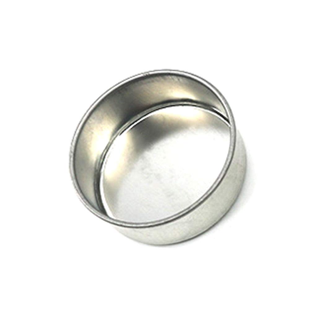 Mengmengda1 x 4.2 x 1.5 cm round metal tealight holder, empty container, candle container, container for jelly accessories making.