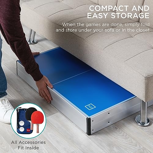 Best Choice Products SKY6252 6X3Ft Portable Ping Pong Table Game Set thumb #3