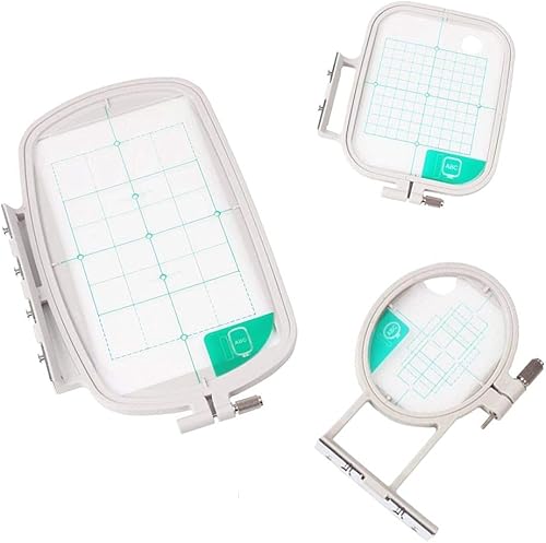 HONEYSEW Aros de bordado para Brother SE600 PE550D PE535 SE400 PE525 PE540D PE500 SE625 SE425 Innovis Babylock Brother bordado máquina aro (3 en 1