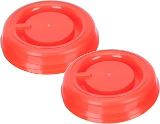 Yardwe 2pcs Water Feeder Pot Chassis Auto Feeder Bird Cage Feeder Bird Water Feeder for Cage Poultry Water Bowl Pigeon Water Cups Automatic Water Feeder Chicken Waterer Base Red Plastic