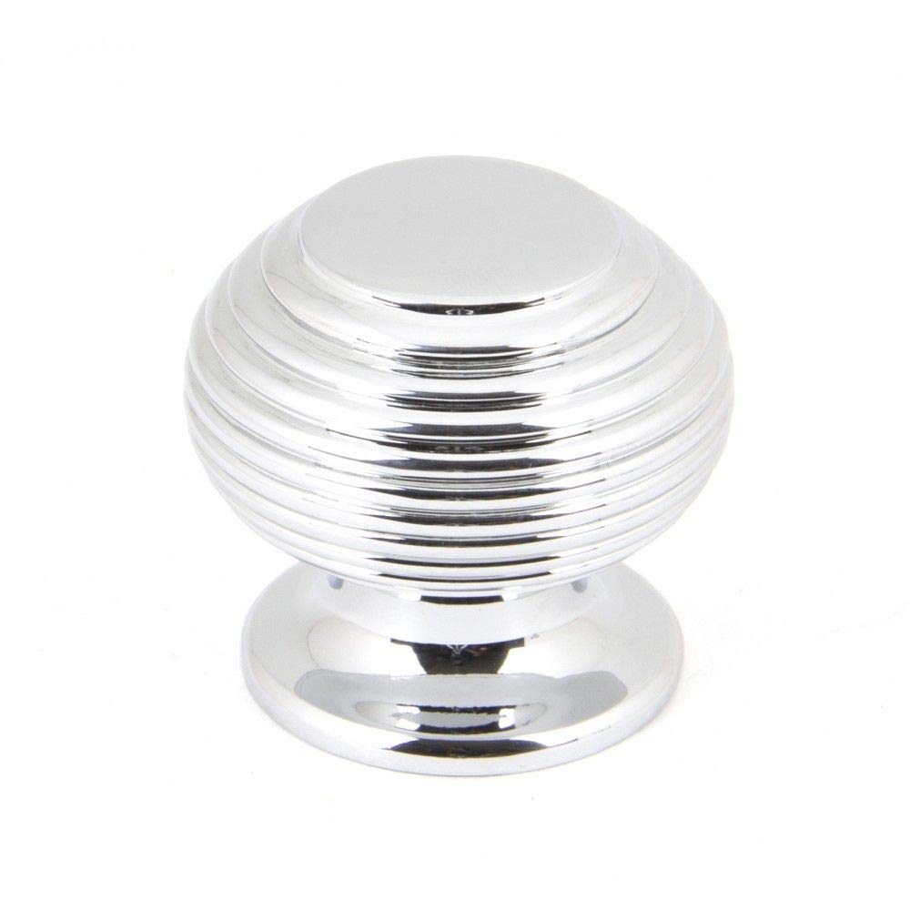 From the Anvil Polished Chrome Beehive Cabinet Knob 30mm