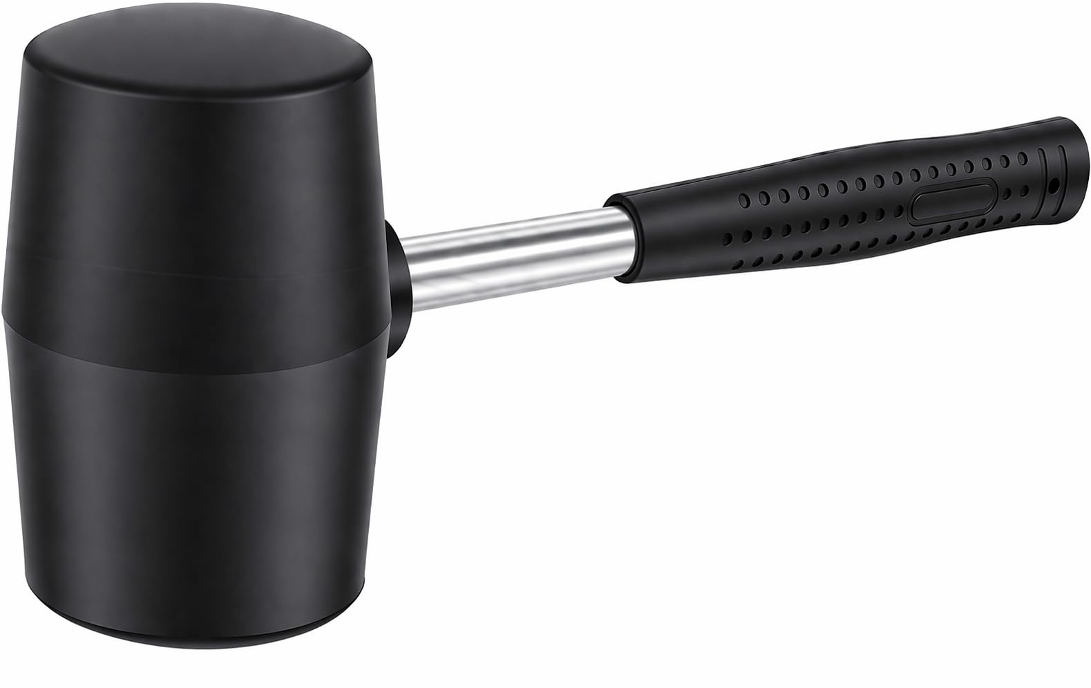 Rubber Mallet Hammer 21oz – Non-Marking Soft Rubber Head with Anti-Slip Grip, Heavy Duty for Woodworking, Tent Pegs, Camping, Paving & DIY Projects