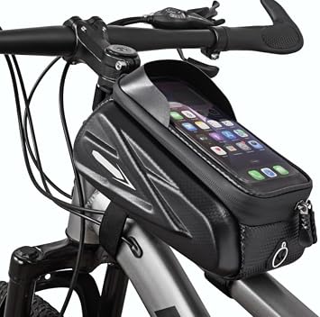 Bike Frame Bag, Mountain Bike Phone Holder Bag for Road and Mountain Bikes Cycling Storage Bags