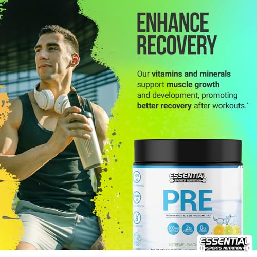 Image of PRE | Pre-Workout with Creatine, Focus Formula, and 200mg Caffeine (40 Servings, Lemon Rush)