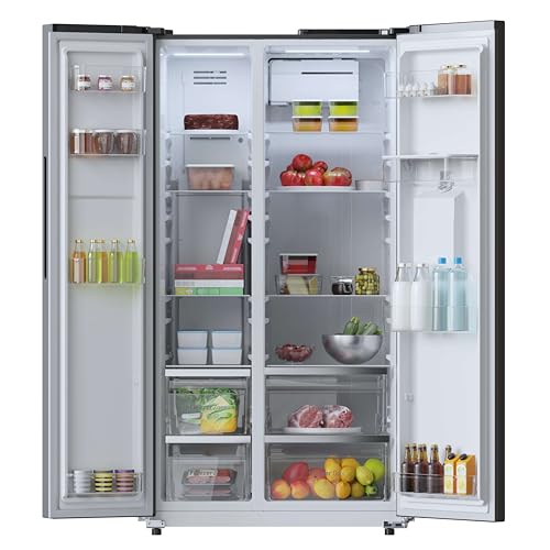 Cecotec American Refrigerator Bolero CoolMarket SBS 559 E. 177 cm X 90 cm Class E Air Flow System Total No frost Inverter plus motor. - vue 3
