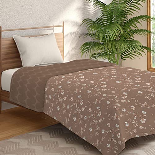 Image of Trident Reversible Single Dohar, Microfiber, Dohar Single Bed, Single Size Blanket, Super Soft Quilt, Comfort Living Dohar Collection 90 GSM, Single -Sara