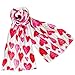 Evening Elegance Heart Scarves Valentineâ€™s Day Motherâ€™s Day Lined Hearts White