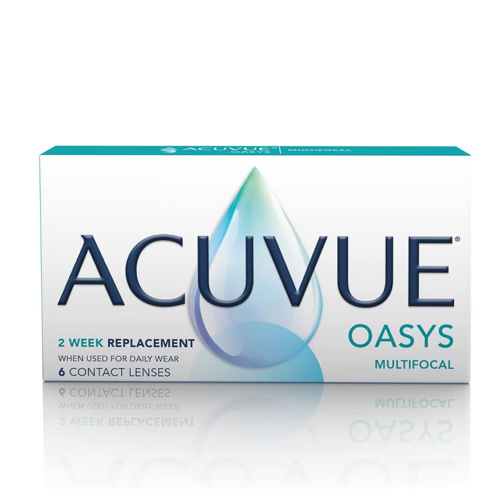 ACUVUE OASYS MULTIFOCAL - Lenti a contatto quindicinali per la presbiopia - Protezione UV;+0.25 diottrie; BC 8.4; DIA 14.30; ADD High; 6 lenti