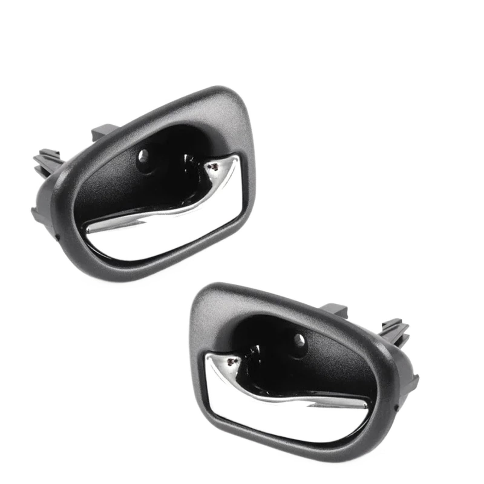 HUDFROA Car Interior Door Handle for Hyundai for Accent 1.5L 1995-1999 82610-22001 82620-22001 Left Or Right Black Door Handle Car Accessories(Silver Pair)