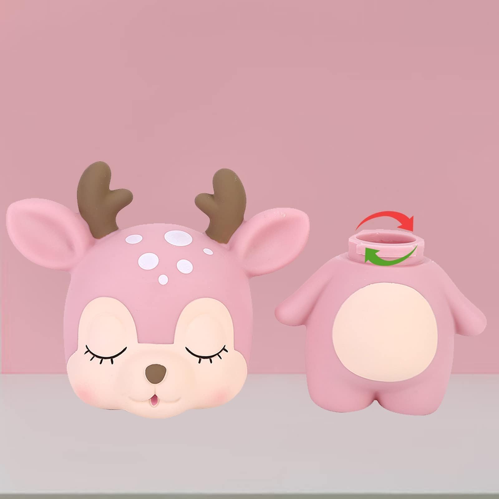 Hirsch-Sparschwein Aus Vinyl – Niedliche Spardose Für Kinder, 15x10x19,3 Cm