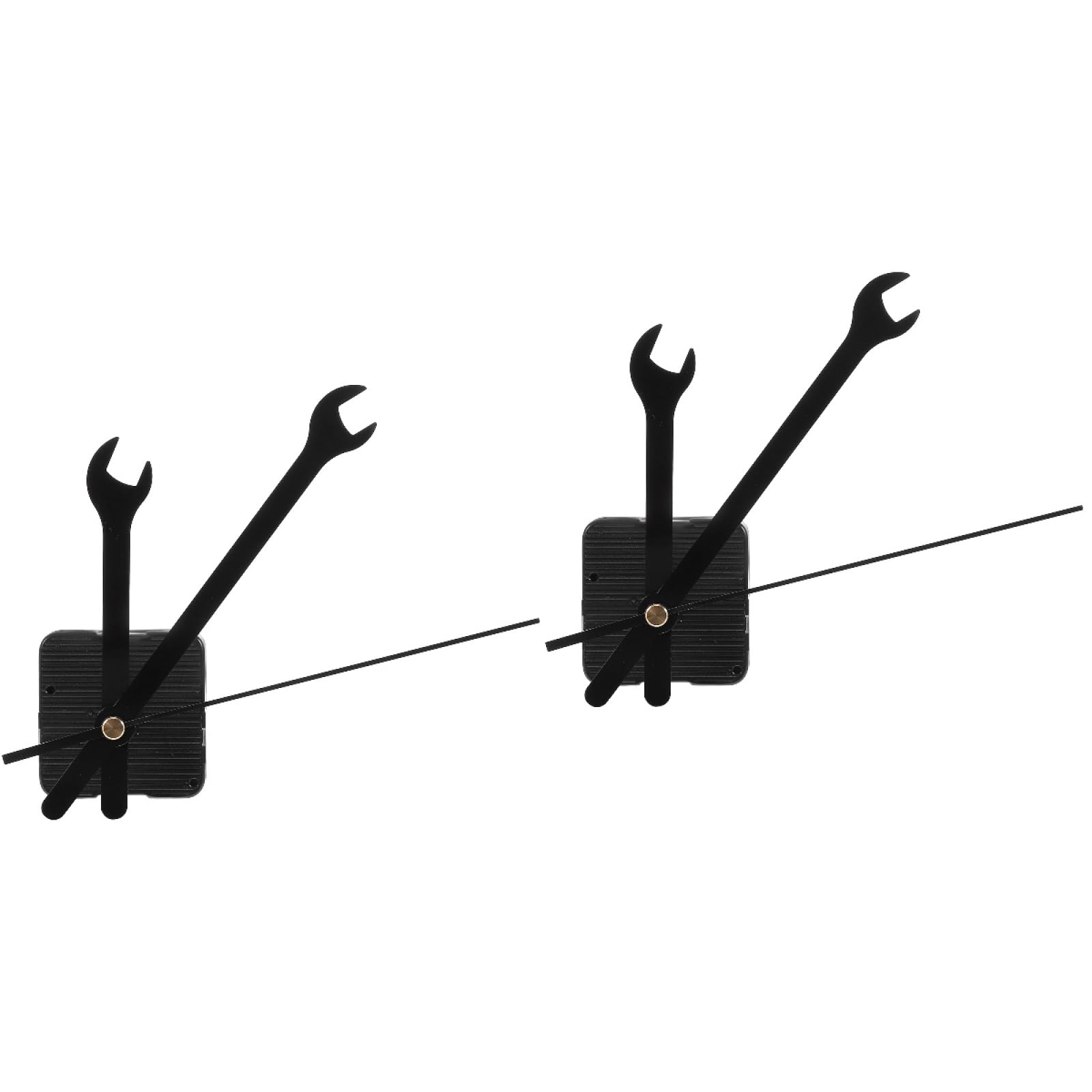 Kit Pièces Horloge Murale DOITOOL - Mécanisme Couple élevé + Aiguilles En Bois Massif - Remplacement Facile Pour Horloge à Piles - 7