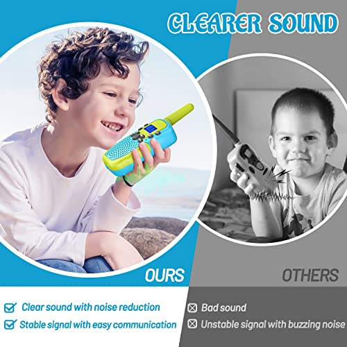 Aiktupsy Walkie Talkies For Kids, Toys For 3-10 Year Old Boys Girls, Kids Walkie Talkies 3 Miles Range 22 Channels 2 Way Radio Toy With Backlit Lcd Flashlight Birthday Gifts For Girls Boys Ages 9-12 #TOP2