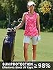 PINSPARK Womens Golf Shirt UPF 50+ Polo Shirts Sleeveless Workout Tank Tops V-Neck Quick Dry Tennis Pickleball Running Shirt #4