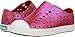 native Kids' Jefferson Iridescent Child Shoe, Torch Red/Shell White/Galaxy Iridescent,  8 Medium US Toddler