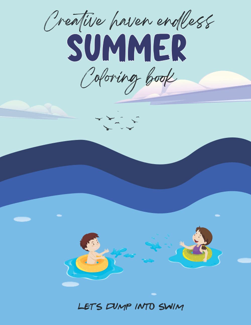 Creative Haven Endless Summer Coloring book: Premium design structure and shape.