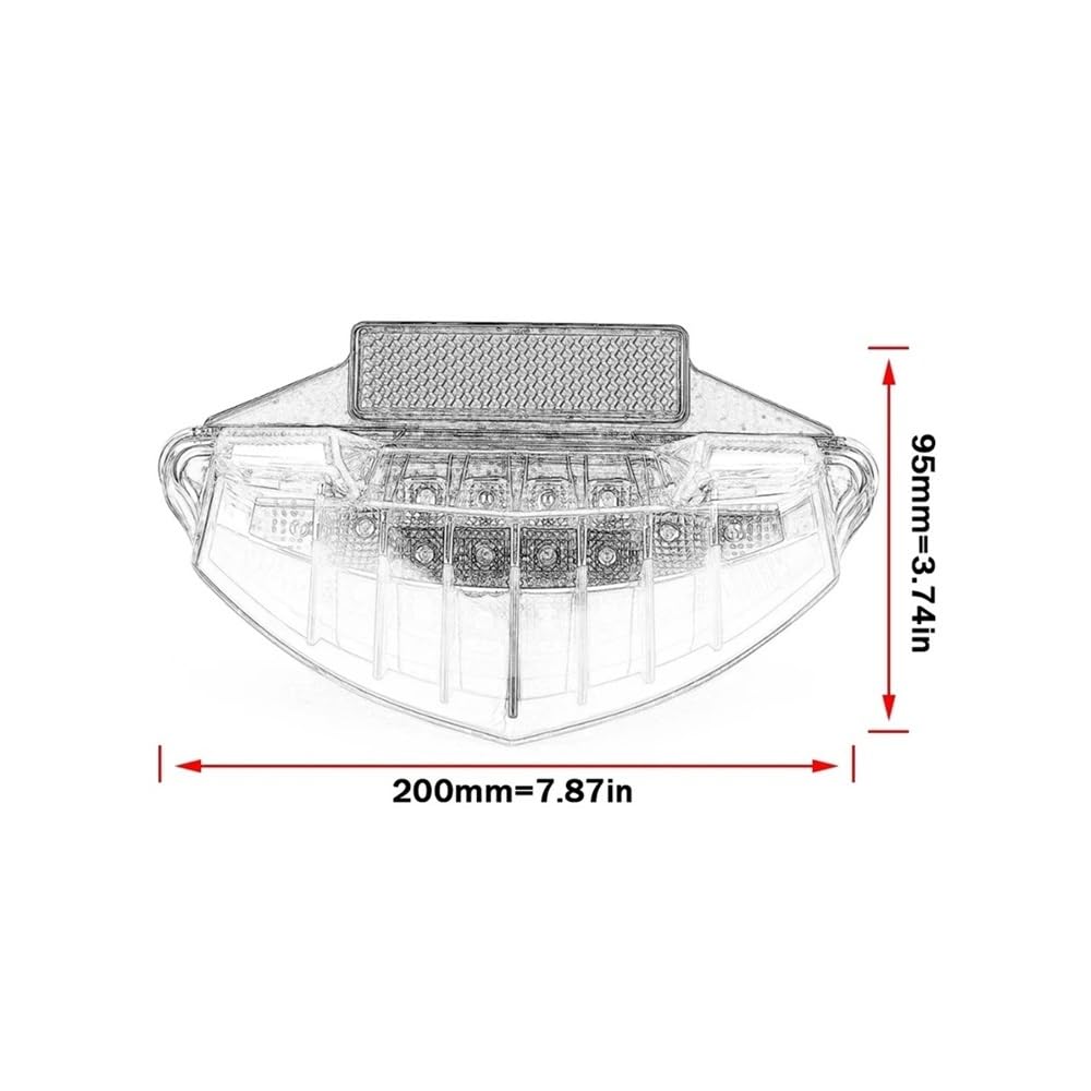 Luce freno Fanale posteriore LED Moto Freno Posteriore Targa Fanale posteriore Per R1200GS F650GS R 1200 GS F 650 Accessori