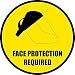 Face Protection Required - Floor Sign Sticker Decal 12