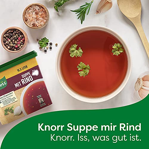 Knorr Suppe mit Rind Bouillon mit kräftigem Geschmack und natürlichen Zutaten 330 g