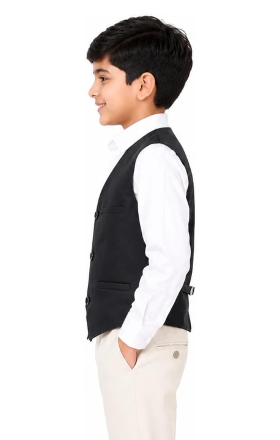 BABY BOSS Kids Unisex Boys Girls Sleeveless Waistcoat Jacket For All Season (Western, 8-9 Years) 1