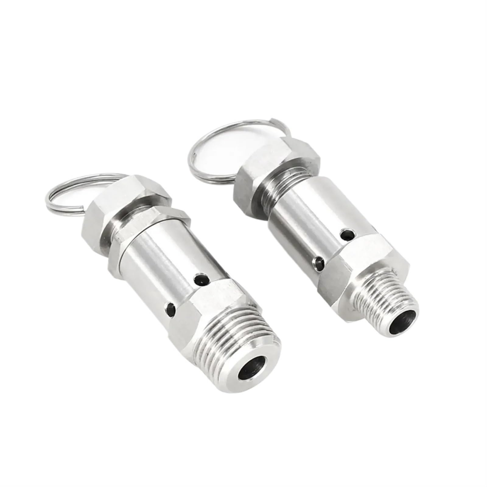 Válvula de Seguridad de Alivio de presión de Resorte Sanitario de Acero Inoxidable 304 for compresor de Aire(6-10 Bar Adjustable,3/8")
