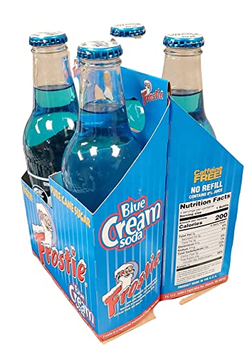 Frostie Soda 12 Ounce Glass Bottles (Blue Cream, 12) #TOP5