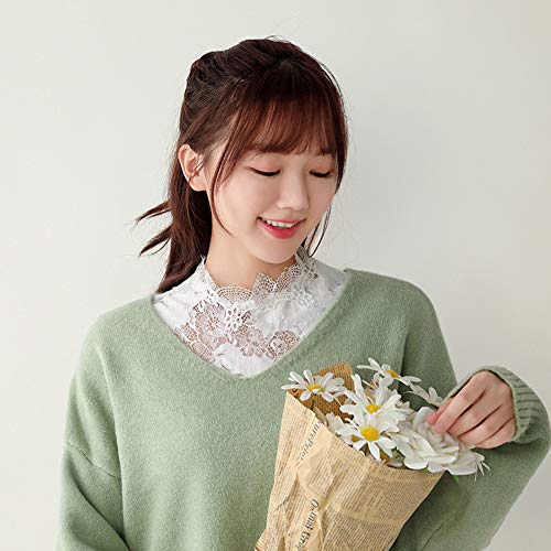 Fake Collar Detachable Dickey Collar Blouse Half Shirts Lace False Collars for Women Girls2