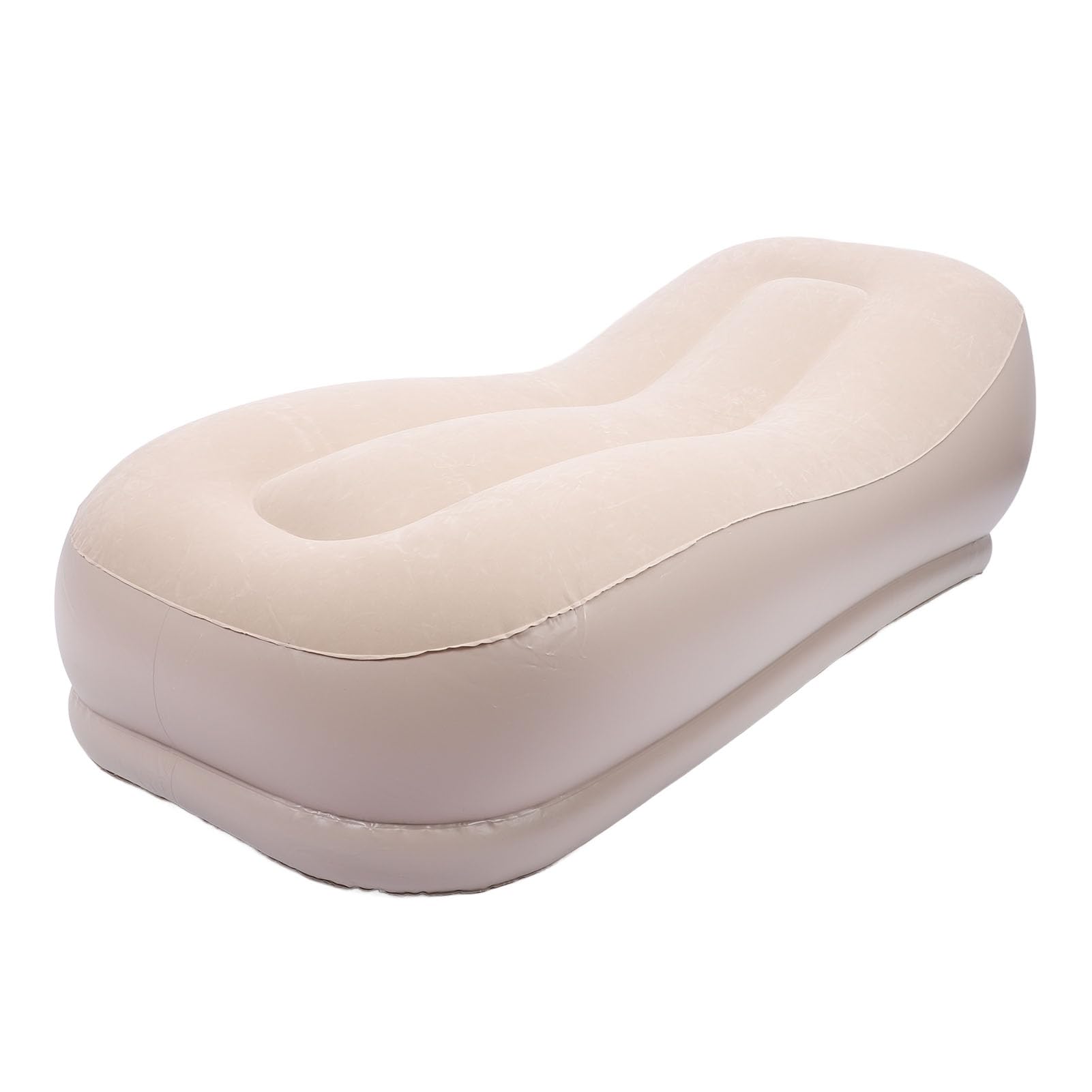 Aramox Sillón Inflable Automático, Sofá Reclinable de Tela Flocada con