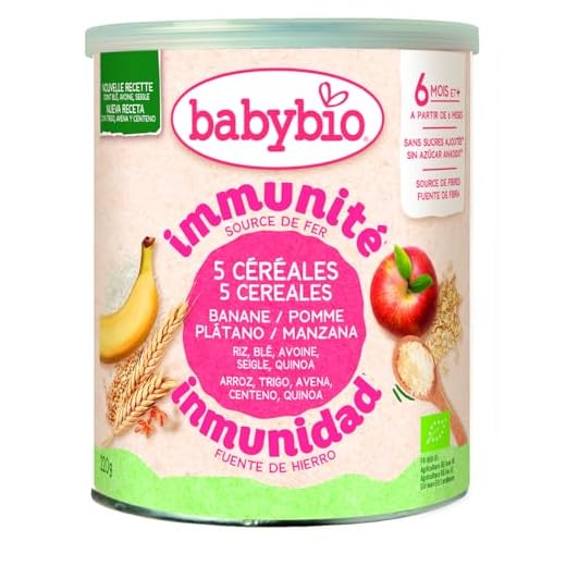 BABYBIO - 5 Cereales 2 Frutas - 220g