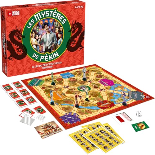 Lansay - Les Mystères de Pékin – Nouvelle Édition - Jeu de Société Enquête & Déduction 50 Nouvelles Énigmes | Famille & Enfants 8+| Messages Secrets & Décodeurs | 2–6 Joueurs | en Français