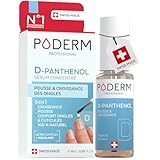 Poderm 5 en 1 Sérum Booster Ongles - D-Panthénol | Soin Fortifiant & Croissance pour Ongles Fragiles - 6 ML | Favorise la Pousse & Limite la Casse | 100% Naturel - Développé par un Podologue en Suisse