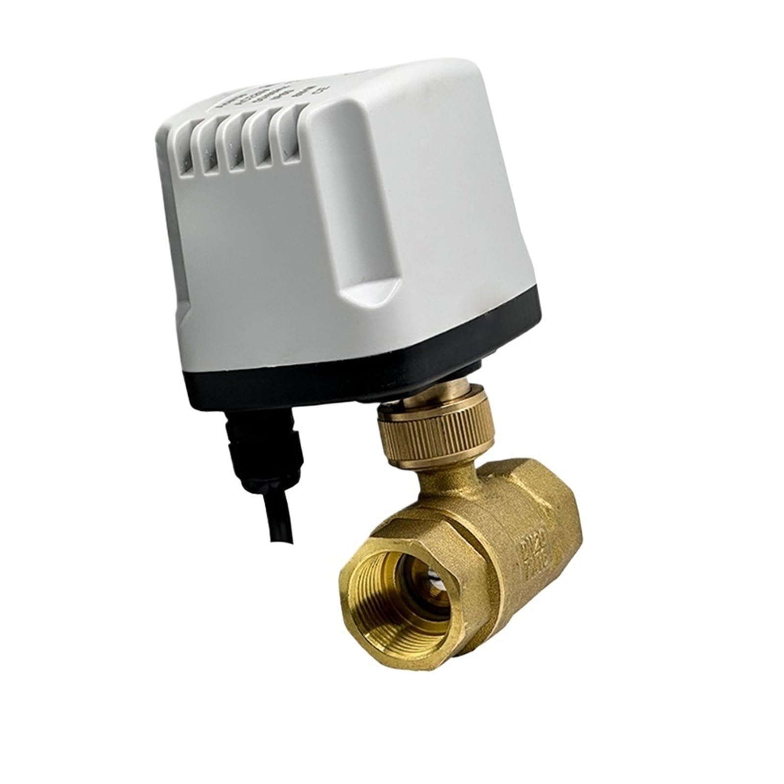 VSPPJYFG 1/2" 3/4" 1" IP65 Full Bore Ball Valve 3 Wire or 2 Wire Brass Ball Valve Large Bore Body 220VAC(220VAC-CR03,1 Inch)