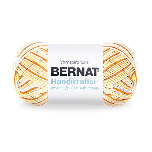 Bernat Handicrafter Cotton Yarn, Ombre, 12 Ounce, Creamsicle