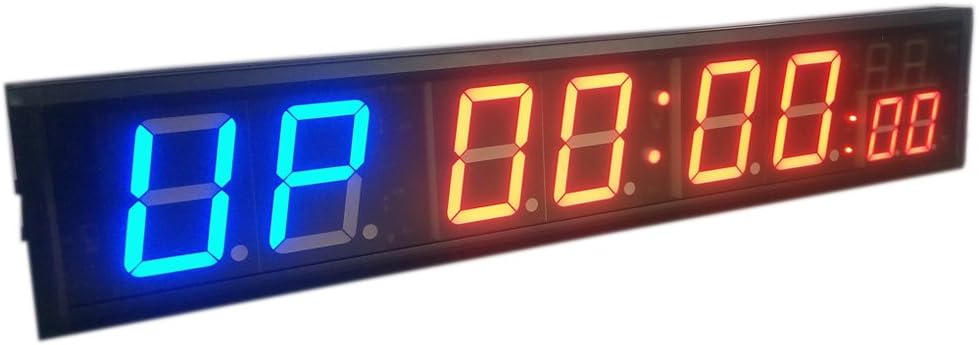 LED Countdown Clock 4 Inches 8-Digit Exercise Timer, Suitable for Garage Home Gym Boxing, Training, Swimming, Running, Fitness Timer