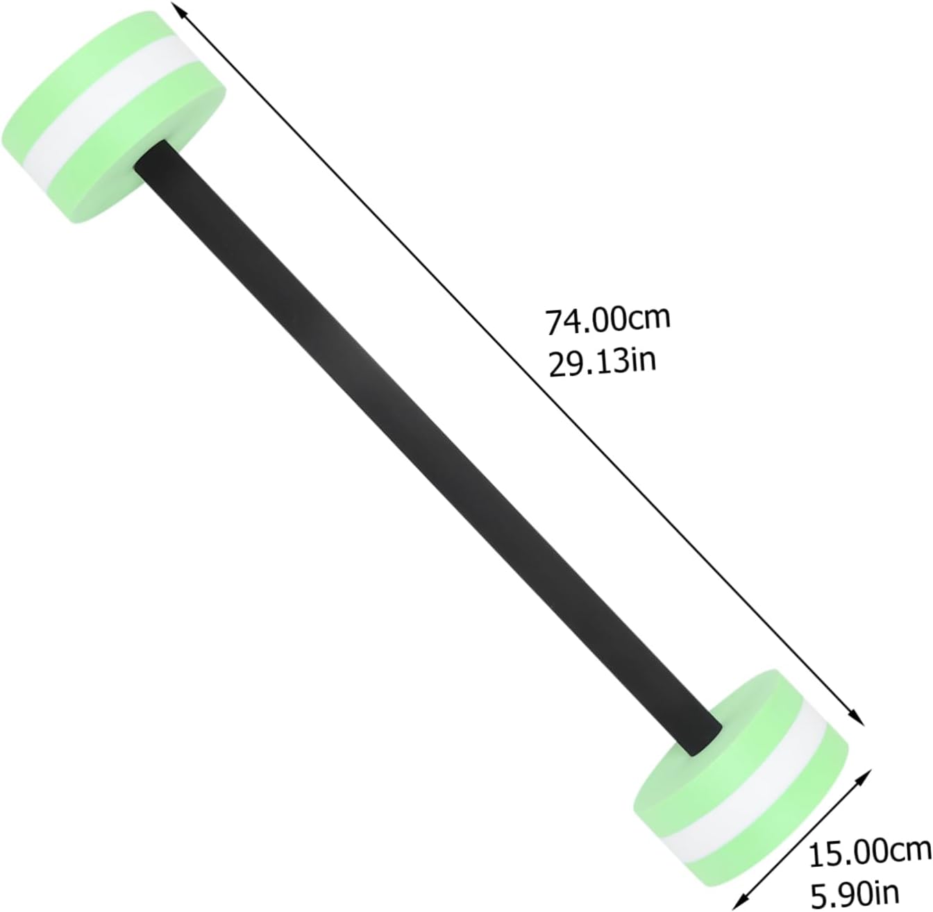 KICHOUSE Boy Girl Floating Dumbbells for Aquatic Exercise Compact Water Weights for Boys and Girls Swim Training Matcha for Pool Workouts and Water Aerobics