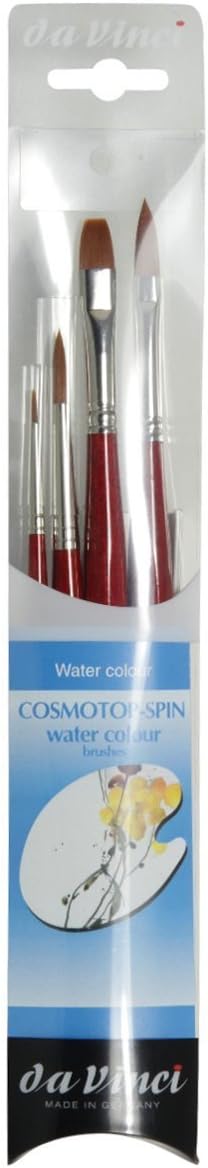 Da Vinci CosmoTop Spin Watercolor Paint Brush Set in its retail packaging.