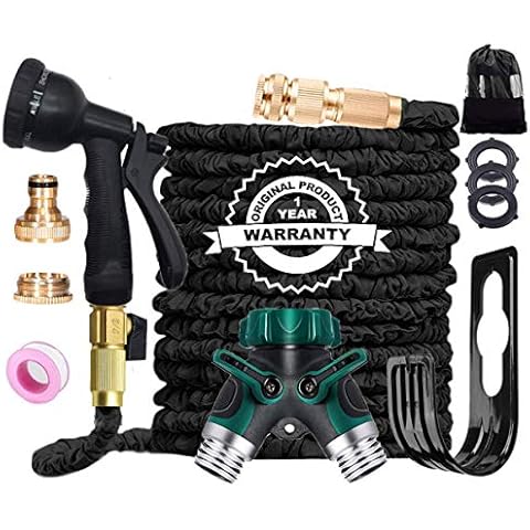 AILUZE, Gartenschlauch, 30 m, flexibler und langlebiger 4-lagiger Latex-Wasserschlauch Cover