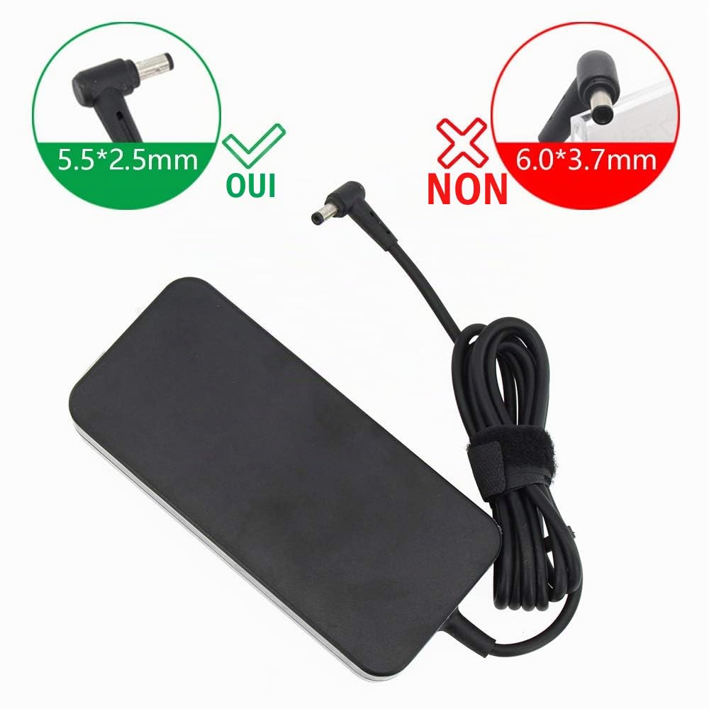 Chargeur pour Ordinateur Portable 180W 19,5V 9,23A pour ASUS ROG G750JM G751JM G750JS G75 G75VW G75VX GL502VT G750JW G750JX G751JL G752VL ADP-180MB FA180PM111 série G