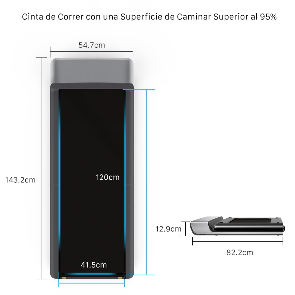 WalkingPad P1 Cinta de Correr Plegable - Cinta para Andar y Correr Plegable Cinta Correr Pequeña Plana 0,5-6 KM/H Cinta de Caminar Electrica para Casa y Oficina