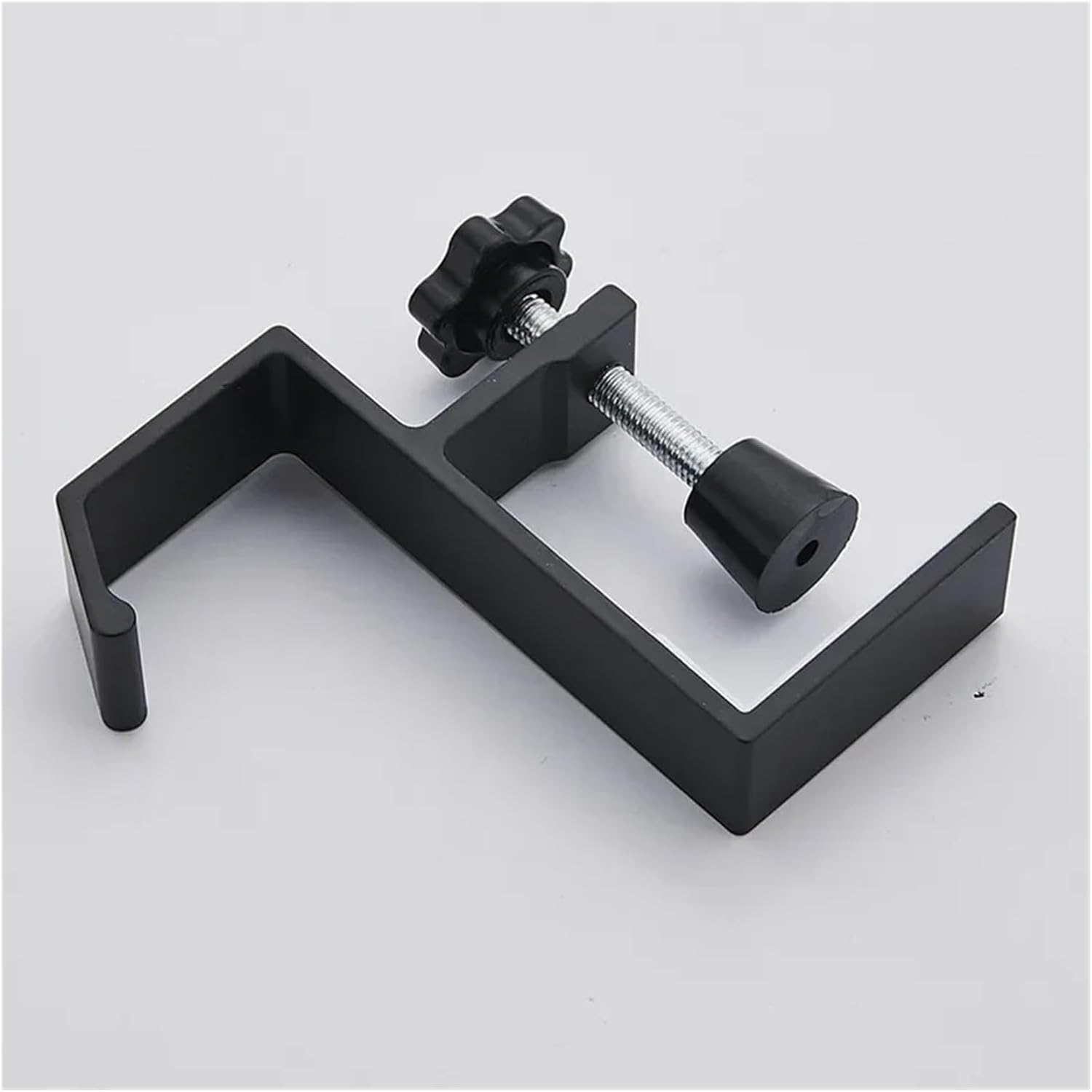 MUSM 1pc Adjustable Desk Edge Hook Gaming Headset Desk Hanger Backpack Storage Hanging Hook Holder Punch-Free Stocking Holders for Mantle(Black,1pc)