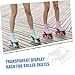 BESPORTBLE 2pcs Transparent Ice Skate Display Stand for Roller and Inline Skates Durable Storage Rack for Hockey Stable Shoe Holder for Stylish Showcase