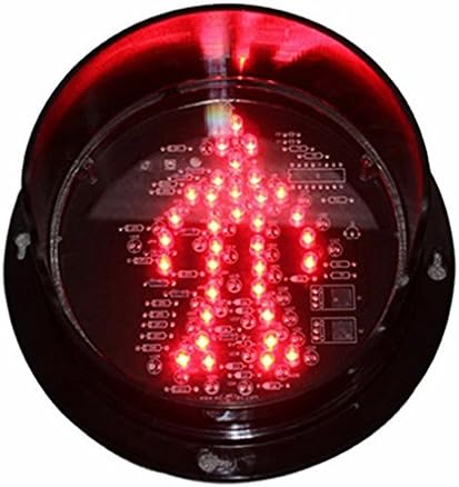 WDM marca 12 V 5 pulgadas 4.921 in mini tráfico señal módulo peatonal rojo pie hombre