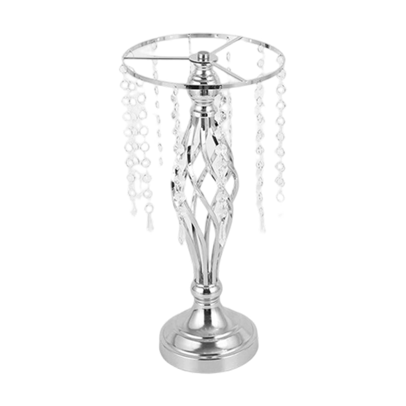 Crystal Flower Stand Wedding Table Centerpieces Metal Vase for Wedding Party Dinner Event Hotel Home Decorations Metal Arrangement Stand