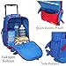 yodo Zoo 3-Way Kids Suitcase Luggage or Toddler Rolling Backpack with wheels, Medium Shark