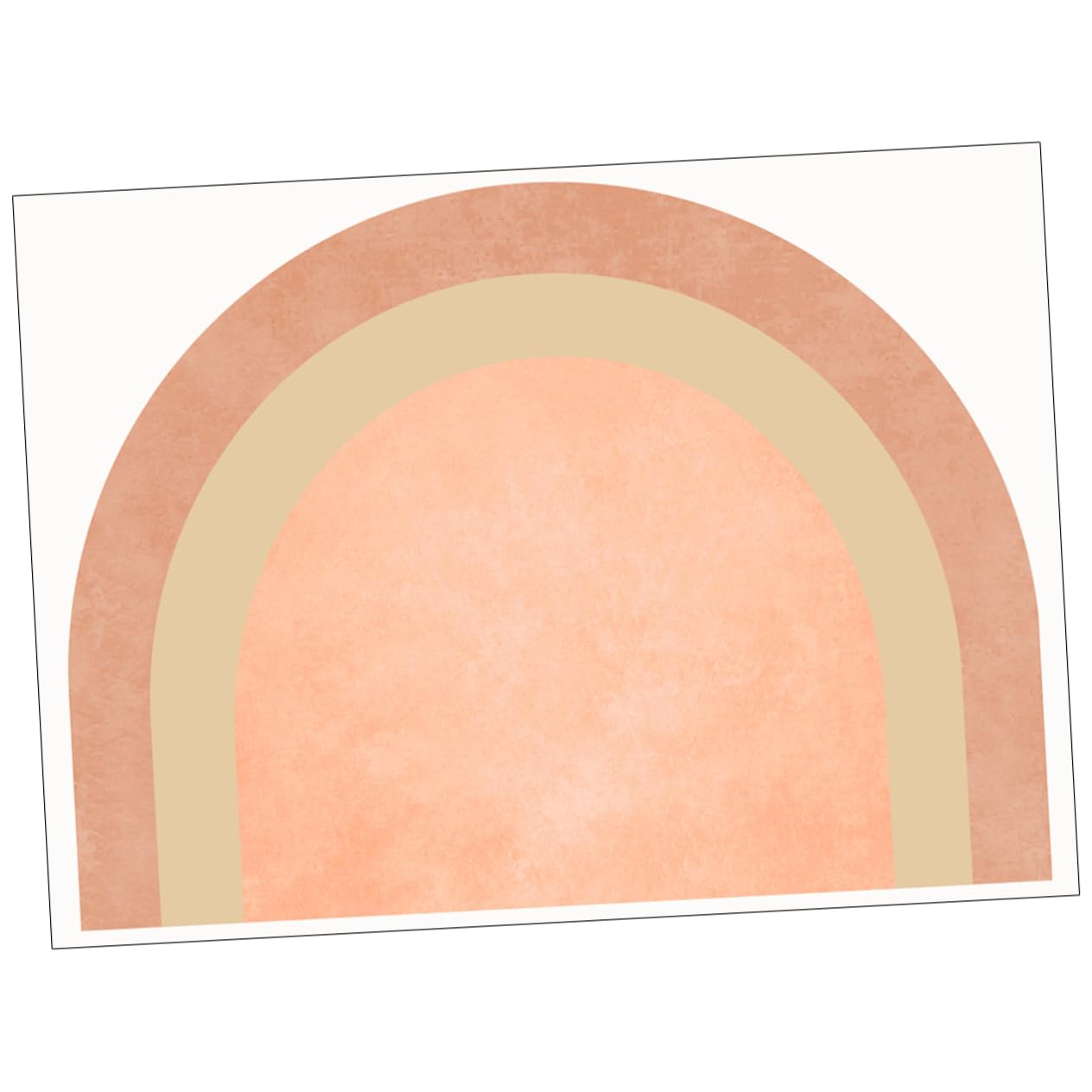 Autocollant mural géométrique pvc arche moderne sans bulle sans décollement