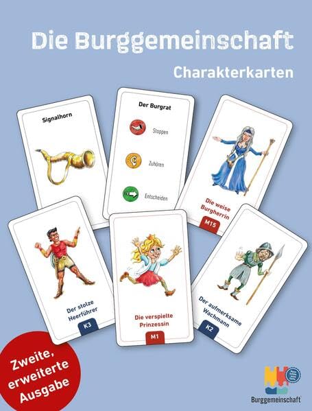 Die Burggemeinschaft - Charakterkarten: Mit Anleitung