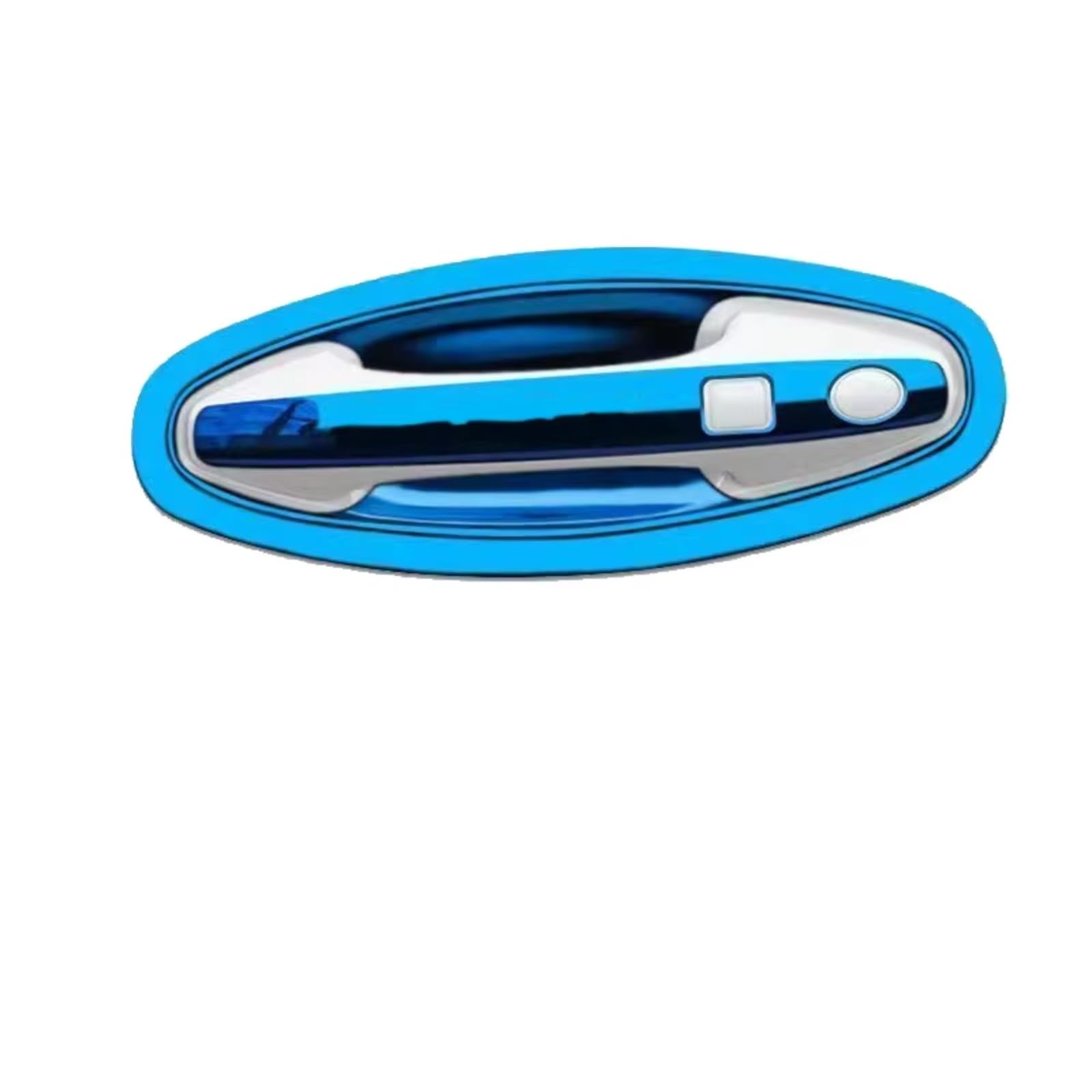 Cqrbne Blue For Haval For Jolion 2021 2022 2023 2024 2025 Door Bowl Handle Protective Sticker Wear-Resistant Stainless Steel Car Exterior Door Handle(Blue)