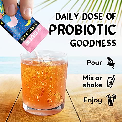 Qula Kombucha Powder, Live Probiotic Prebiotic Drink Mix, Real Fruit Fiber, Apple Cider Vinegar, Travel Friendly Gut Health, Gluten Free, Alcohol Free, No Added Sugar-Electric Berry And Shapeshifter ( #TOP4