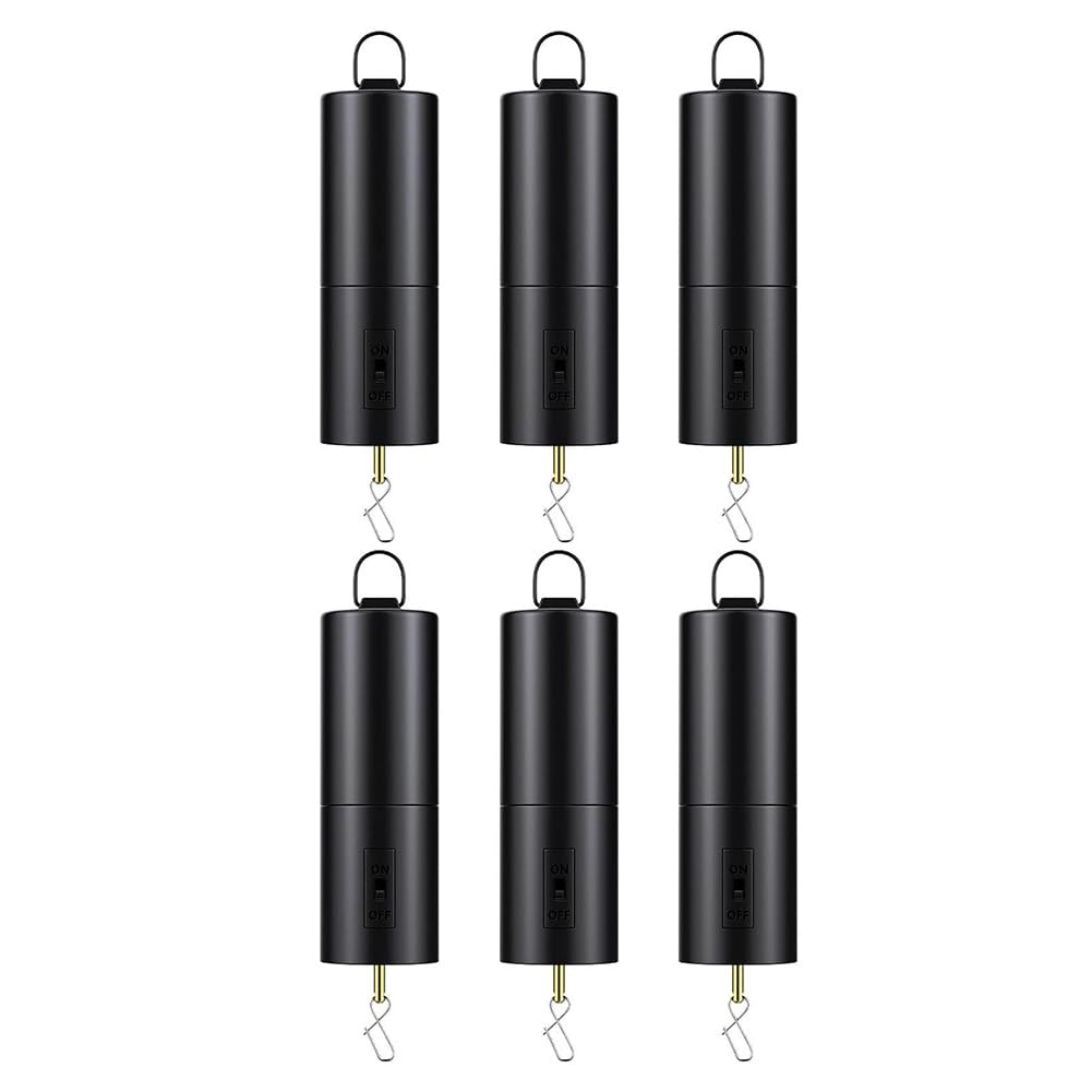 Tuesoa 6 Pcs Ornament Spinner Battery Operated Spinner Wind Spinner Motor Disco Ball Motor Hanging Rotating Motor