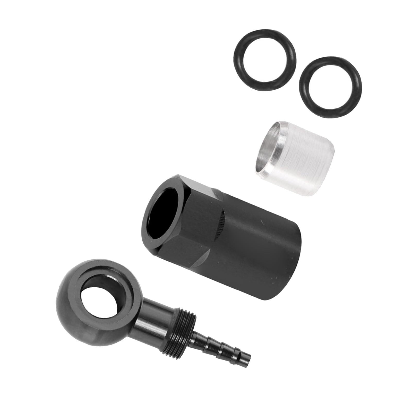 Anodized Alloy Brake Hose Connectors Set Suitable for Mountain Bike Hydraulic Discs Hydrostatic Brake Hose Connectors