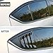 for Mazda 3 Axela 2014 2015 2016 2017 2018 Rear Side Window Louvers Sport Style Triangular Window Glass Blinds Air Vent Scoop Shades Cover Trim Blinds Auto Exterior ABS Decorate Accessories